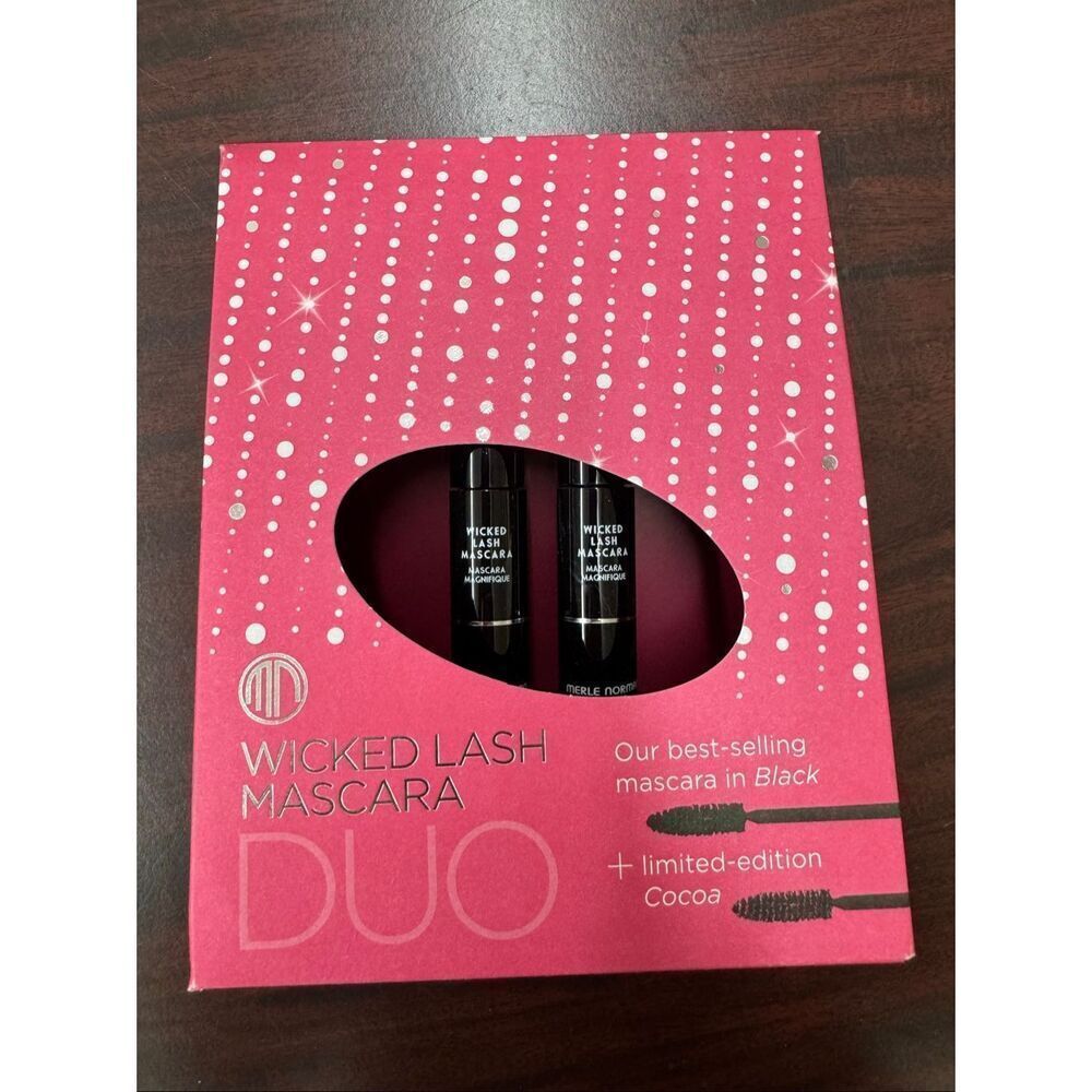 NWT Merle Norman Limited Edition Wicked Lash Mascara Duo- Black and Cocoa
